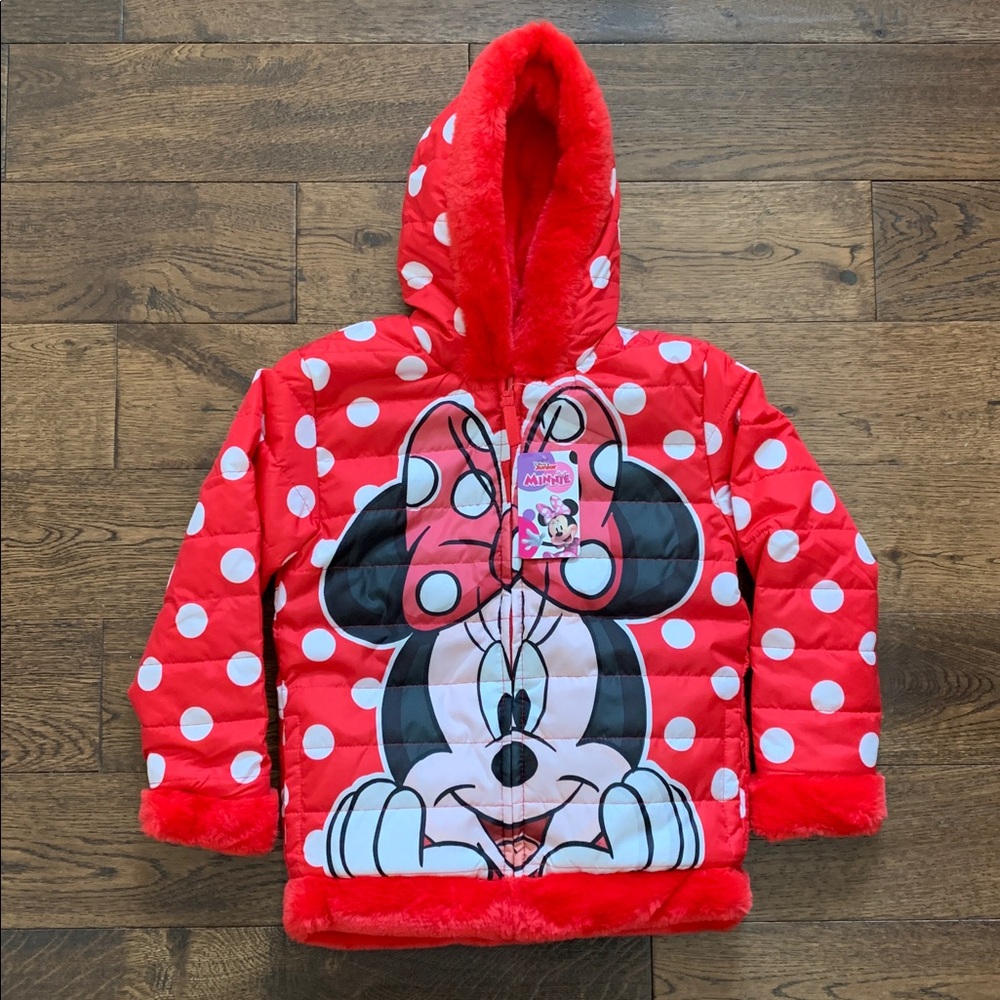 NWT Size 5/6 Disney Minnie Mouse Reversible Jacket